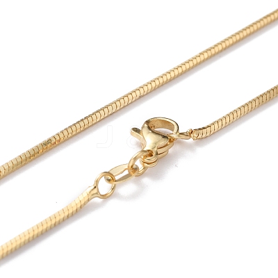 Brass Snake Chain Necklaces NJEW-I247-03G-1