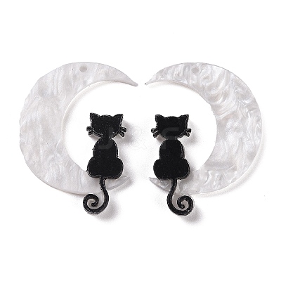 Halloween Printed Acrylic Pendants LS-MACR-M021-01-1-1