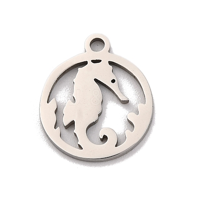 Non-Tarnish 201 Stainless Steel Charms STAS-U016-06P-02-1