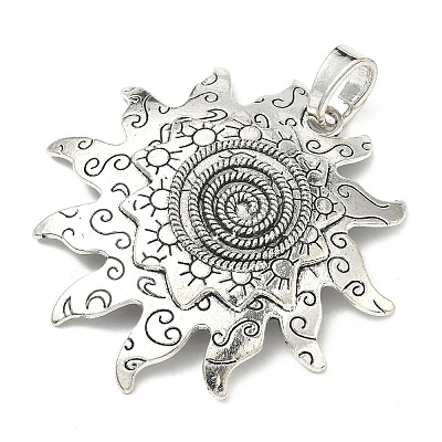 Tibetan Style Alloy Big Pendants X-FIND-D037-02AS-01-1