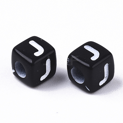 Opaque Acrylic Beads X-SACR-N002-01J-1
