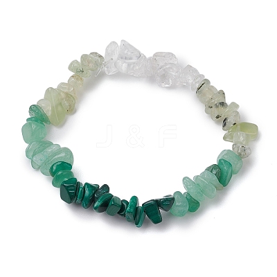 7Pcs Gemstone Stretch Bracelet Sets BJEW-JB11012-1