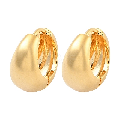 Brass Hoop Earrings EJEW-U055-21G-1