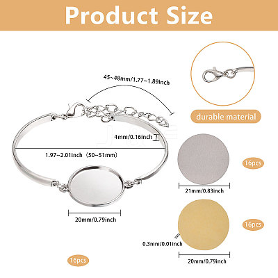 DIY Alloy Bracelet Making Kits DIY-CA0007-61-1