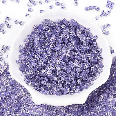 6/0 Transparent Inside Colours Glass Seed Beads SEED-N006-003E-1