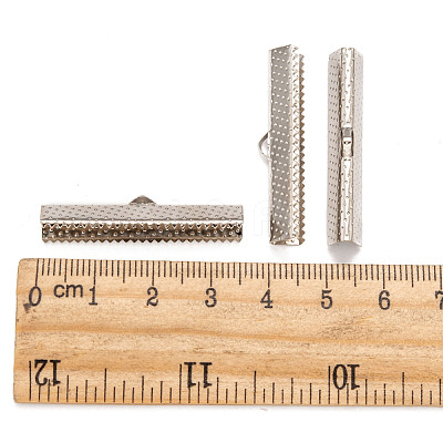 Iron Ribbon Crimp Ends E184Y-1
