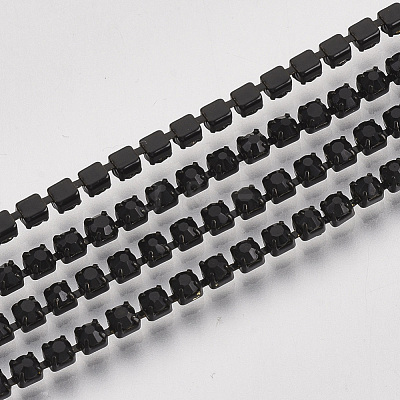 Electrophoresis Iron Rhinestone Strass Chains CHC-Q009-SS8.5-B01-1
