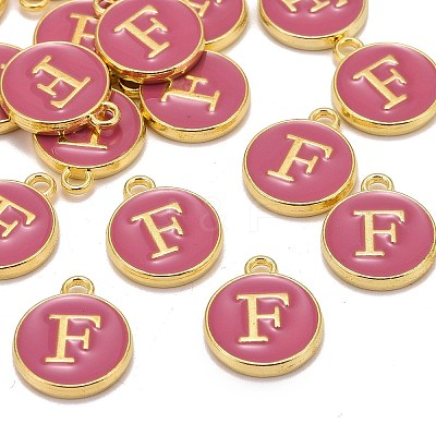 Golden Plated Alloy Enamel Charms LS-ENAM-S118-08F-1