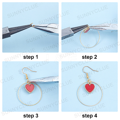 DIY Dangle Earring Making Kits DIY-SC0012-33-1