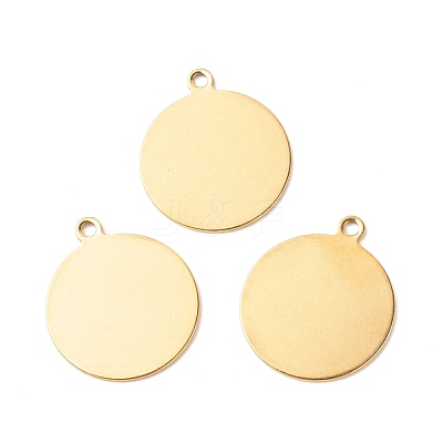 Ion Plating(IP) 201 Stainless Steel Pendants STAS-A056-06G-1