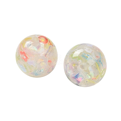 Transparent Resin with Paillette Beads RESI-G110-01D-1