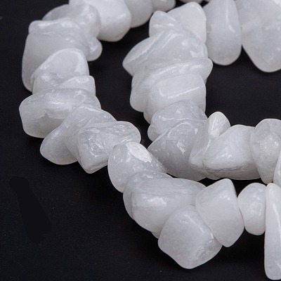 Natural White Jade Beads Strands X-G-F703-02-1