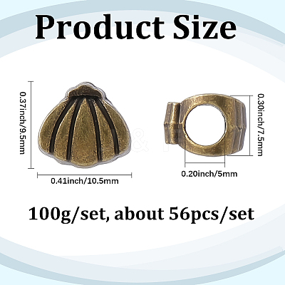 1Bag Tibetan Stylel Alloy Beads FIND-BM0001-34B-1