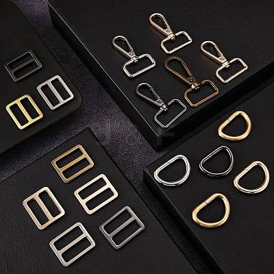 24Pcs 12 Style Iron D Rings FIND-SZ0002-25-1