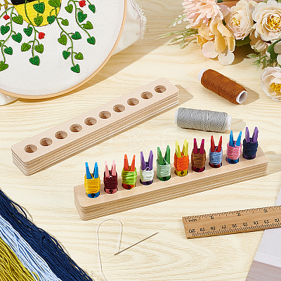 Wood Clip Floss Holder FIND-WH0290-74A-1