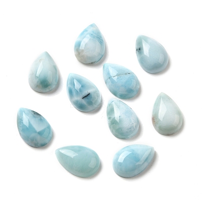 Natural Larimar Cabochons G-E616-03A-1