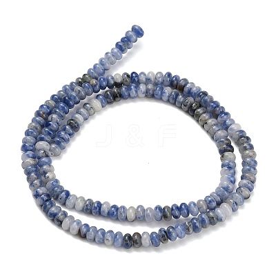 Natural Blue Spot Jasper Beads Strands G-L635-A12-4x2mm-1