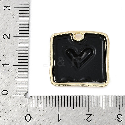 Rack Plating Alloy Enamel Pendants PALLOY-P309-04G-01-1