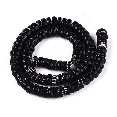 Handmade Millefiori Glass Beads Strands LAMP-T021-27B-02-1