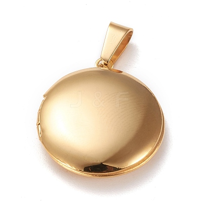 Ion Plating(IP) 316 Stainless Steel Locket Pendants STAS-K197-07G-1