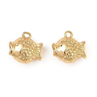 Ocean Theme Brass Charms KK-F902-07K-G-1