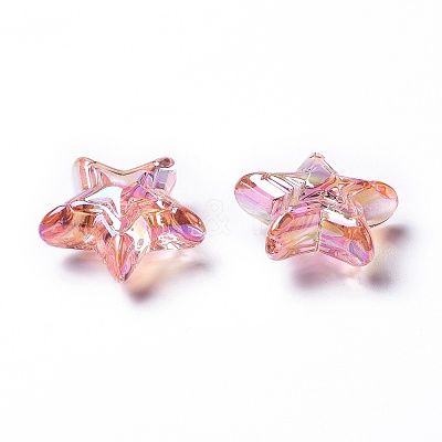 Transparent Acrylic Beads TACR-K004-01-1