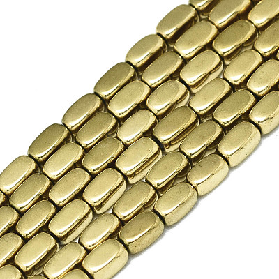 Electroplate Non-magnetic Synthetic Hematite Beads Strands G-S352-65A-01-1