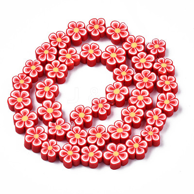 Handmade Polymer Clay Bead Strands CLAY-N011-48A-1