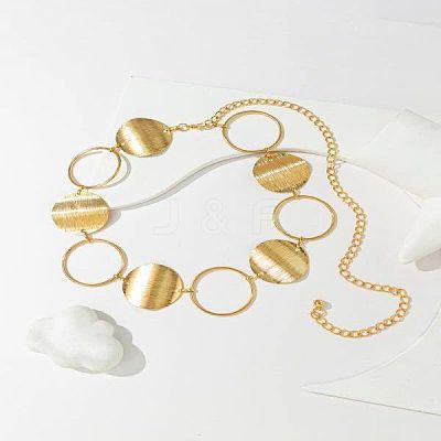 Alloy Disc Ring Link Chain Waist Belly Chains for Women FS-WG85C7A-01-1