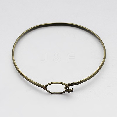 Brass Bangle Making BJEW-B133-01AB-NF-1