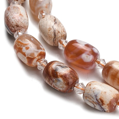 Natural Agate Beads Strands G-F811-B02-02A-1