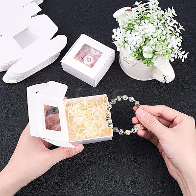 Kraft Paper Cardboard Jewelry Boxes CON-FH0001-31B-1