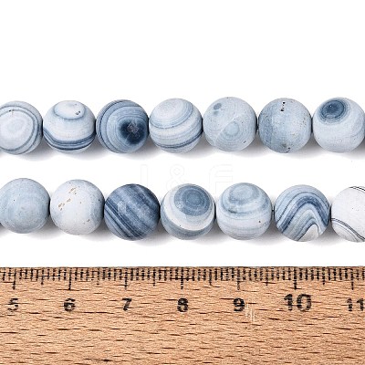 Dyed Natural Agate Beads Strands G-Q606-45A-01-1