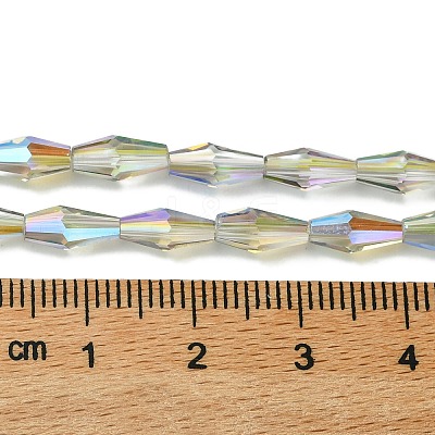 Transparent Electroplate Glass Beads X1-GLAA-K064-05A-HR02-1