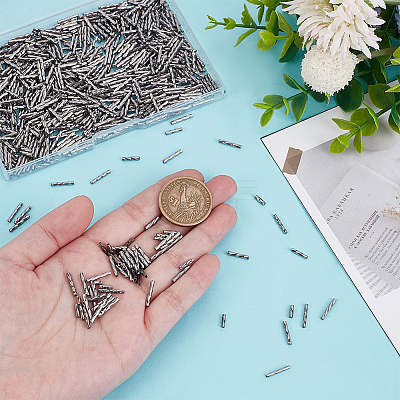2000Pcs 4 Styles Glass Twisted Bugle Beads SEED-GO0001-09C-1