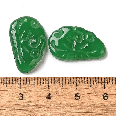 Dyed Natural Malaysia Jade Carved Cabochons G-Q192-02B-1