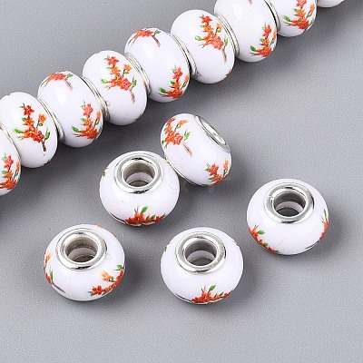Opaque Resin European Beads RPDL-T004-01Q-1