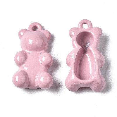 Spray Painted Alloy Pendants X-PALLOY-Q436-001D-NR-1