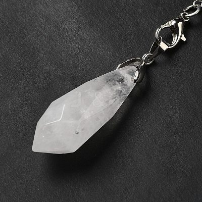 Natural Quartz Crystal Dowsing Pendulum Big Pendants G-H286-03P-01-1