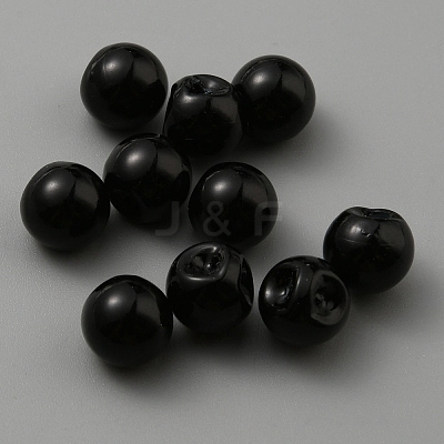 Resin Imitation Pearl Buttons RESI-WH0034-38A-1