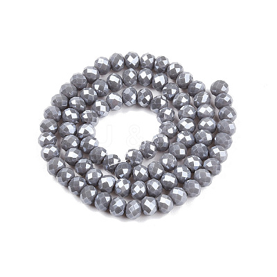 Electroplate Glass Beads Strands EGLA-A044-P6mm-A10-1