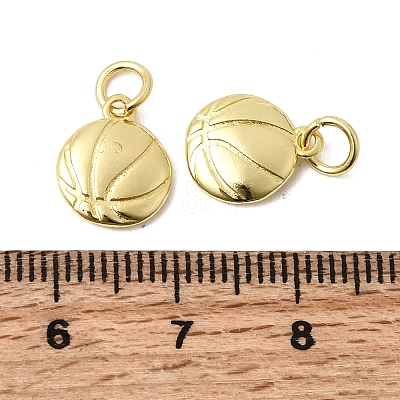 Sports Brass Charms KK-A289-04D-G-1