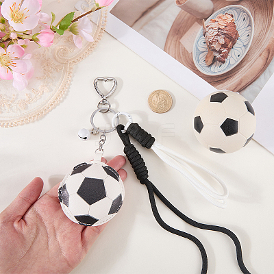 1Pc Sports ThemePU Leather Keychains KEYC-SP0001-67B-1