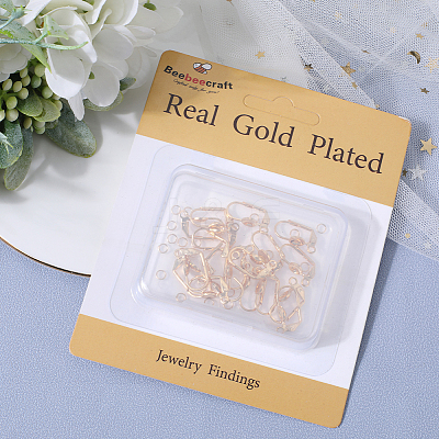 20Pcs Brass Leverback Earring Findings KK-BBC0010-51-1