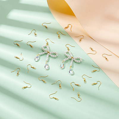 300Pcs Brass Earring Hooks KK-UN0004-55-1