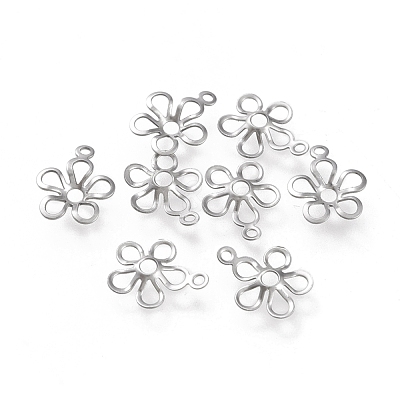 Non-Tarnish 304 Stainless Steel Pendant Open Back Cabochon Settings STAS-K194-19P-01-1