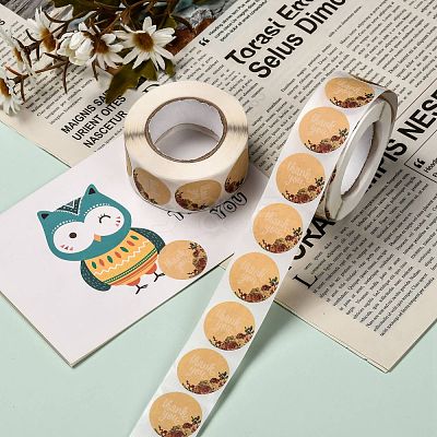 1 Inch Thank You Roll Stickers DIY-E023-07N-1