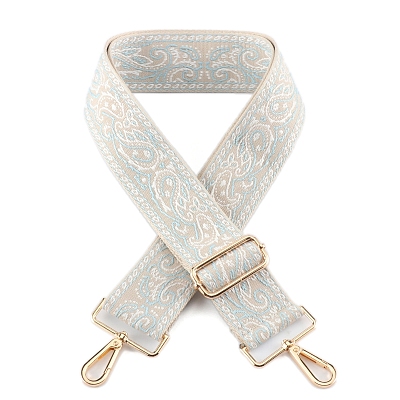 Flower Pattern Nylon Canvas Handbag Webbing Bag Straps PW-WG8CFF8-01-1