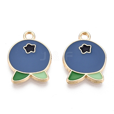 Light Gold Plated Alloy Pendants ENAM-T009-24-1