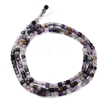 Natural Purple Fluorite Beads Strands G-RM2025-32B-04-1